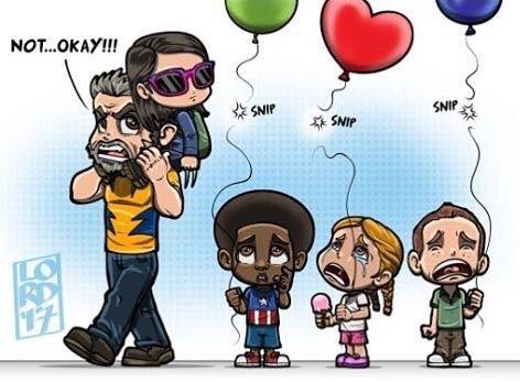 iamgeekingout's tweet image. Logan and Laura's entire relationship in a tweet