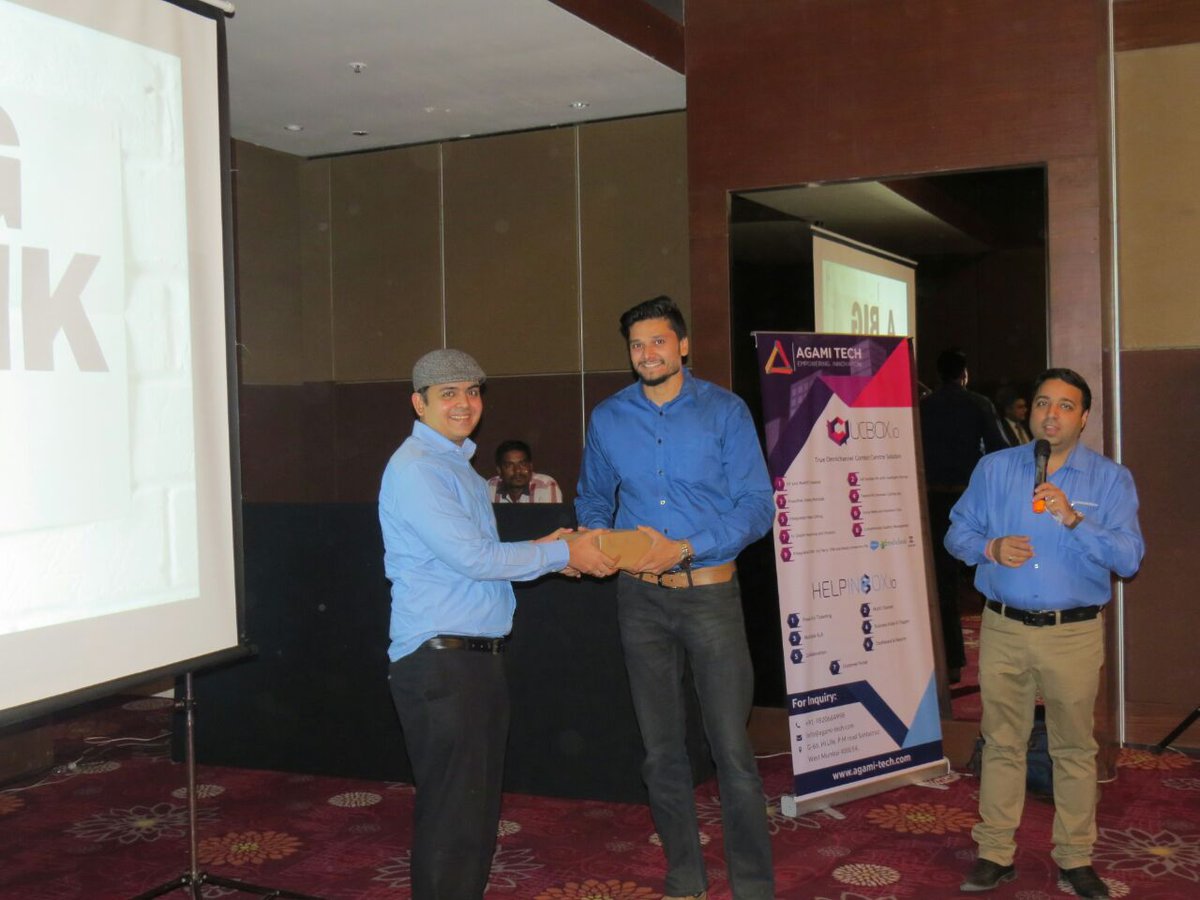 Sangoma's tweet photo. Some more great photos from our Roadshow 2017 Ahmedabad, India of attendees receiving their #Sangoma IP phone @techagami https://t.co/ge2d3WTLEo