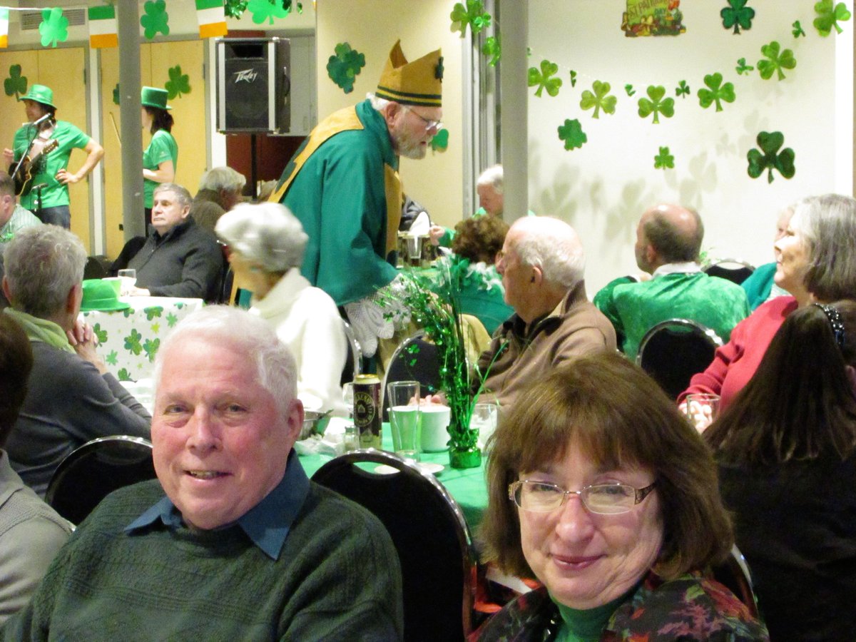 StGOttawa's tweet photo. Wonderful to be celebrating #StPatricksDay with friends from #StAlbertus - bringing parishes together over food, beer, music and fun! https://t.co/QH4vhwnFtd
