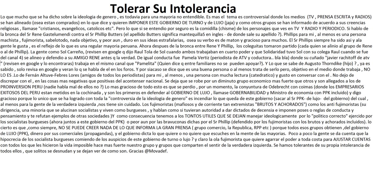 _Movadef's tweet photo. #Sodalicio
#figari
ppk
#LosAnimalesMeImportan
#DesgobiernoDeLujo
#CuartoPoder
@renegaste1
#mermelumendi
@Phill_Butters
#conmishijosnotemetas https://t.co/cNB5X1dZiR