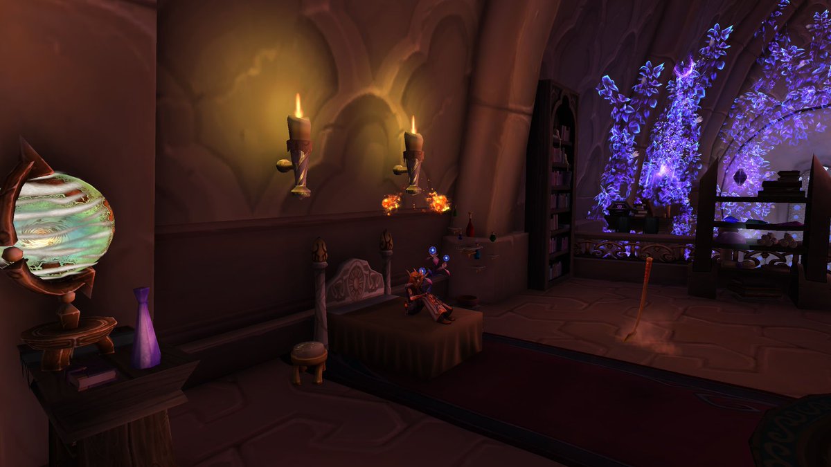 Thyst03's tweet photo. There's only ONE BED in this place and I've got dibs! #MageProblems #Warcraft! https://t.co/r6z484A2UN