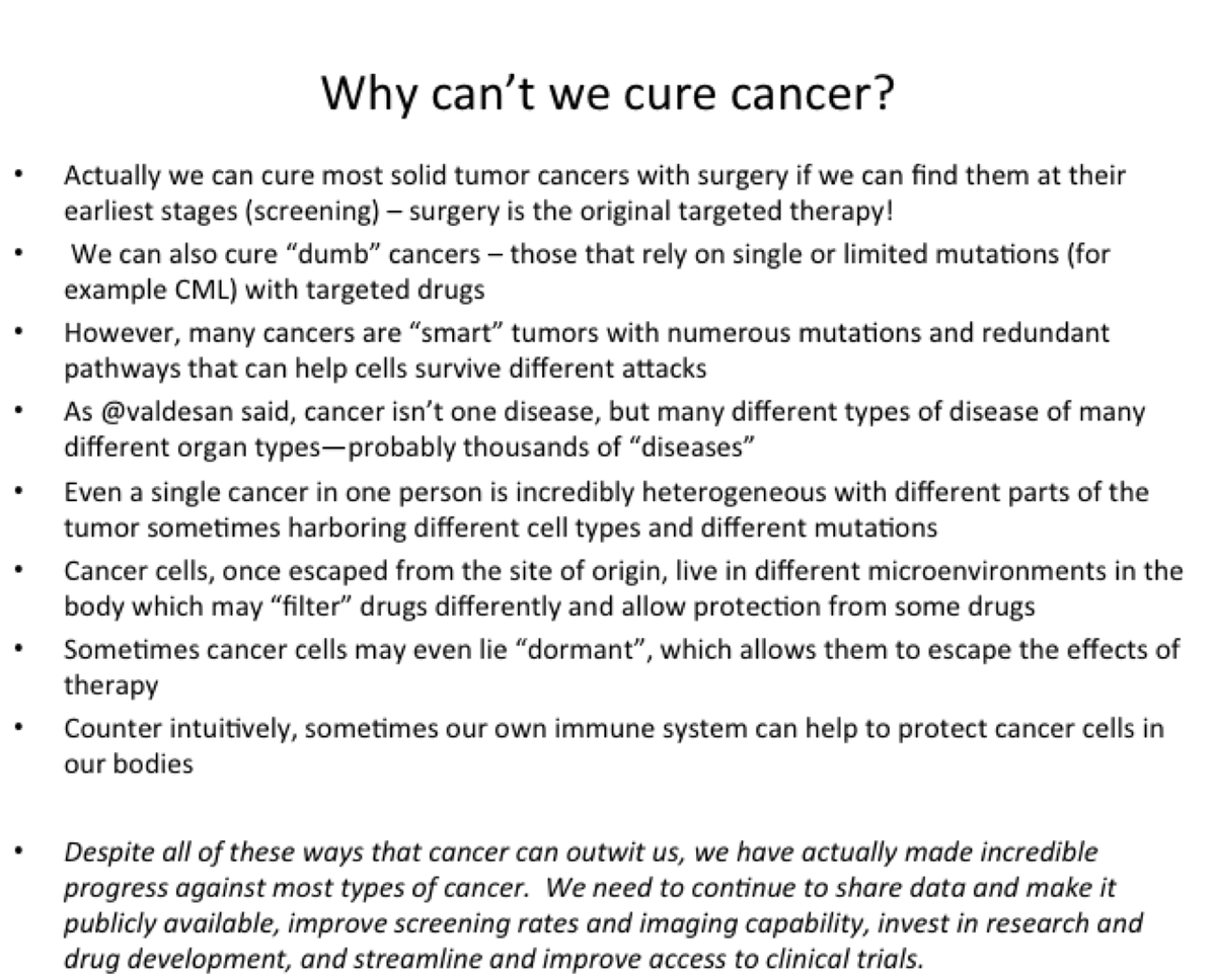 Brendon Stiles Sur Twitter Why Can T We Cure Cancer Inquisitive 17 Valdesan Here Are Some Thoughts None Original But What I Would Highlight Good Luck Https T Co Nljkrzcmxt