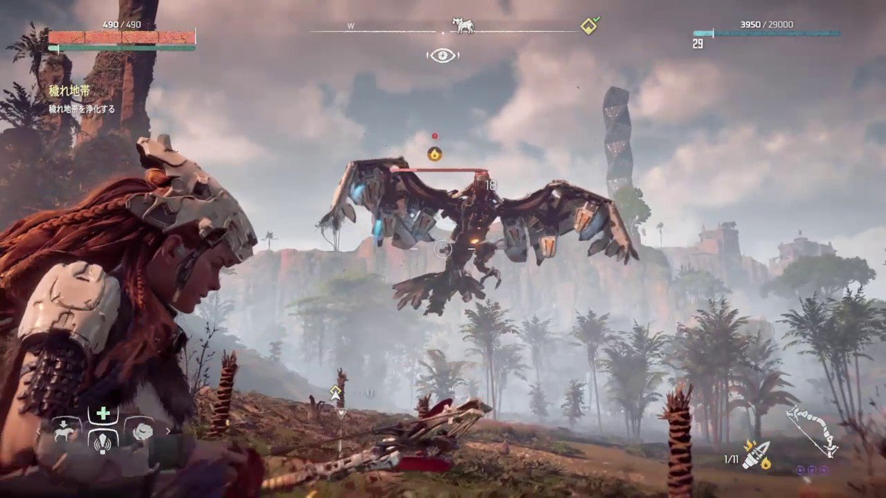 ট ইট র Dai ナマケモノ Horizon Zero Dawnでサンダージョーやストームバードといった大型機械獣ともなんとか渡り合えるようになってきた とは言えまだまだ地形をフル活用しての勝利だから正面から戦ってないチキン野郎ですけどねw でも大型機械獣の戦闘が