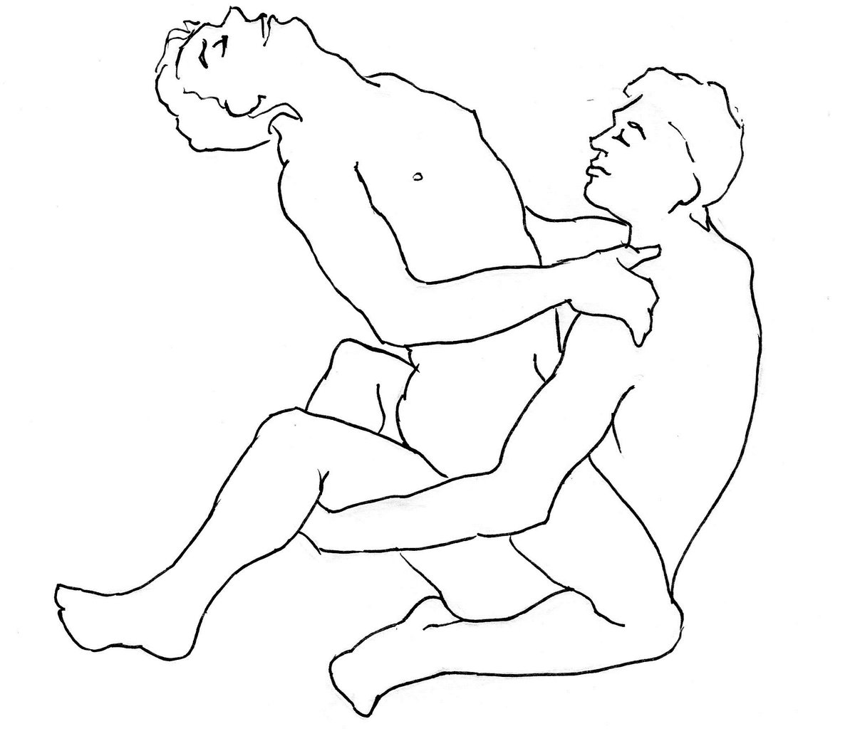 This is the first of "the 6 basic positions of gay kamasutra". 