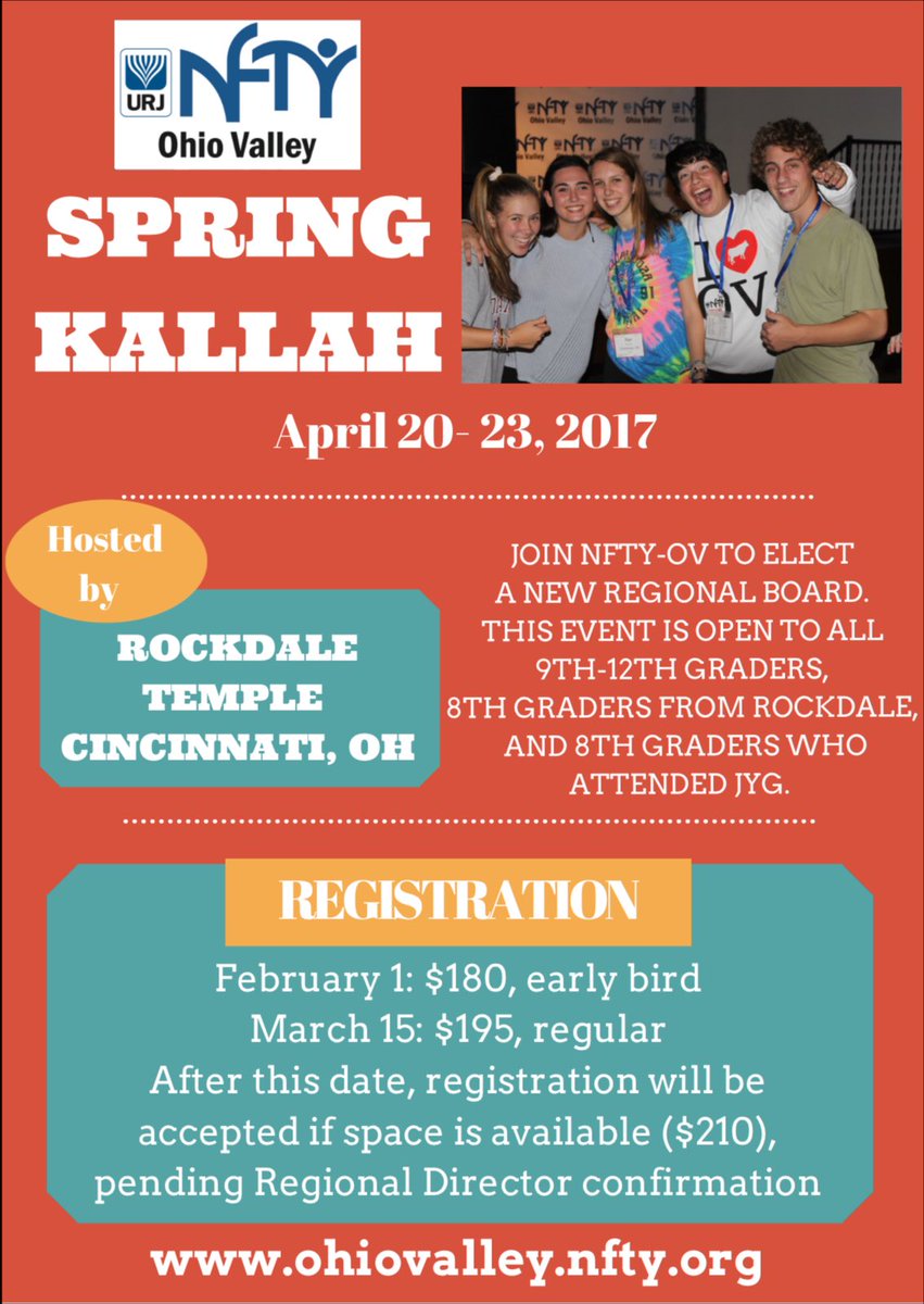 ValleyTempleYG's tweet photo. don't forget to register for NFTY OV Spring Kallah :) https://t.co/G72GWMkc0i