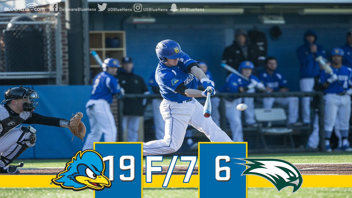 DelawareBASE's tweet photo. Your #BlueHens are 🔥🔥🔥. We've won 6⃣ games in a row, and scored 15+ in five straight games (school record) 
RELEASE:
https://t.co/RNXcJ3JJJU https://t.co/MoSIIPwLvX