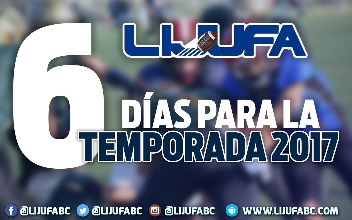 LIJUFABC's tweet photo. #LijufaBC

Inicia la cuenta regresiva para la temporada PRIMAVERA 2017 en las categorías #IntermediaLIJUFA y #VarsityLIJUFA. https://t.co/vFhEgKmdz6