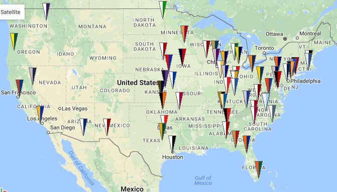 PlayMarchpool's tweet image. The map of Dance invitees &amp;lt;a&amp;gt; marchpool.com &amp;lt;a/&amp;gt; #SelectionSunday #wildside #gozags #GoDuke #GoHeels #NovaNation #RockChalkJayhak
