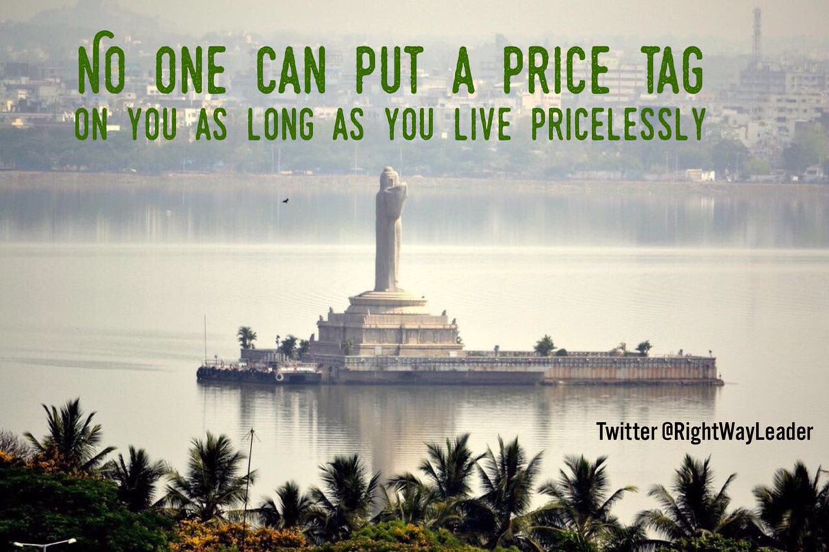 RightWayLeader's tweet photo. No one can put a #price-tag on you as long as you live pricelessly. #RightWayAlways #QOTD #RWL #JoinMe https://t.co/w1H7Oyi3h5