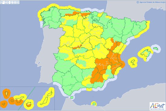OJO a temporal #nieve, #viento, #lluvia en las dos Castillas, Cantabria,Extremadura, Levante, este Andalucía y archipiélagos.OJO conductores