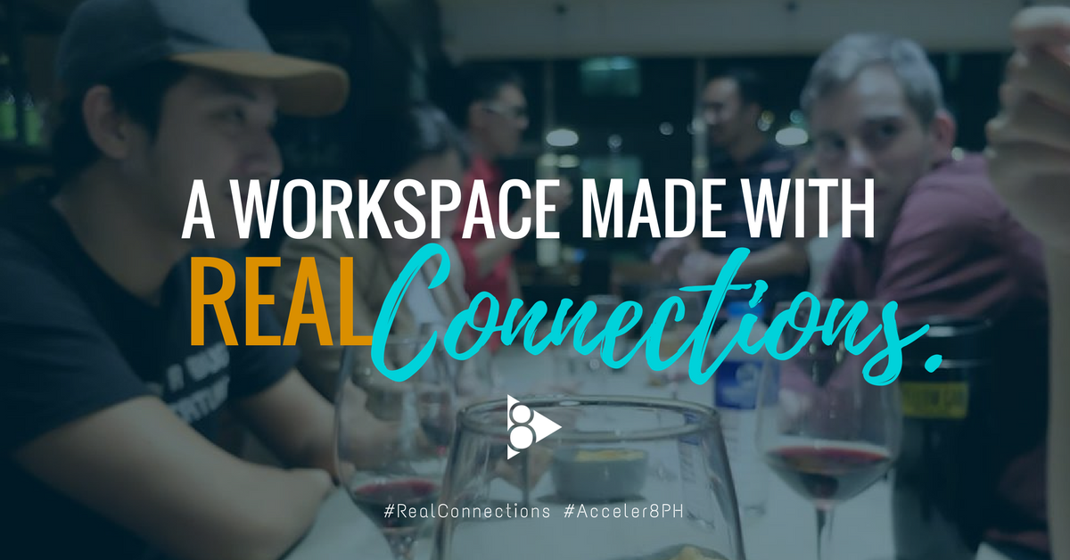 Searching for a place where you can work &amp; play? Drop by our coworking space now!

#RealConnections #Acceler8PH #Coworking