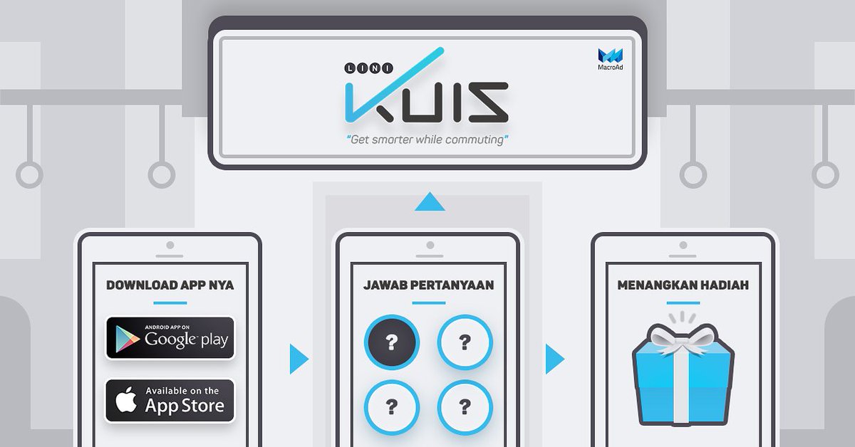 Commuters, gue udah jawab pertanyaan di #LiniKuis, ikutan yuk! Ada hadiah total 1 juta lho. linikuis.linikini.id/p/7OGJr
