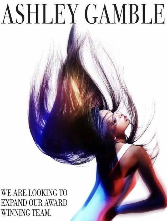 AshleyJGamble's tweet photo. Ashley Gamble are looking for motivated and forward thinking assistants and colour technicians.

AG https://t.co/sjUY3SNgwq