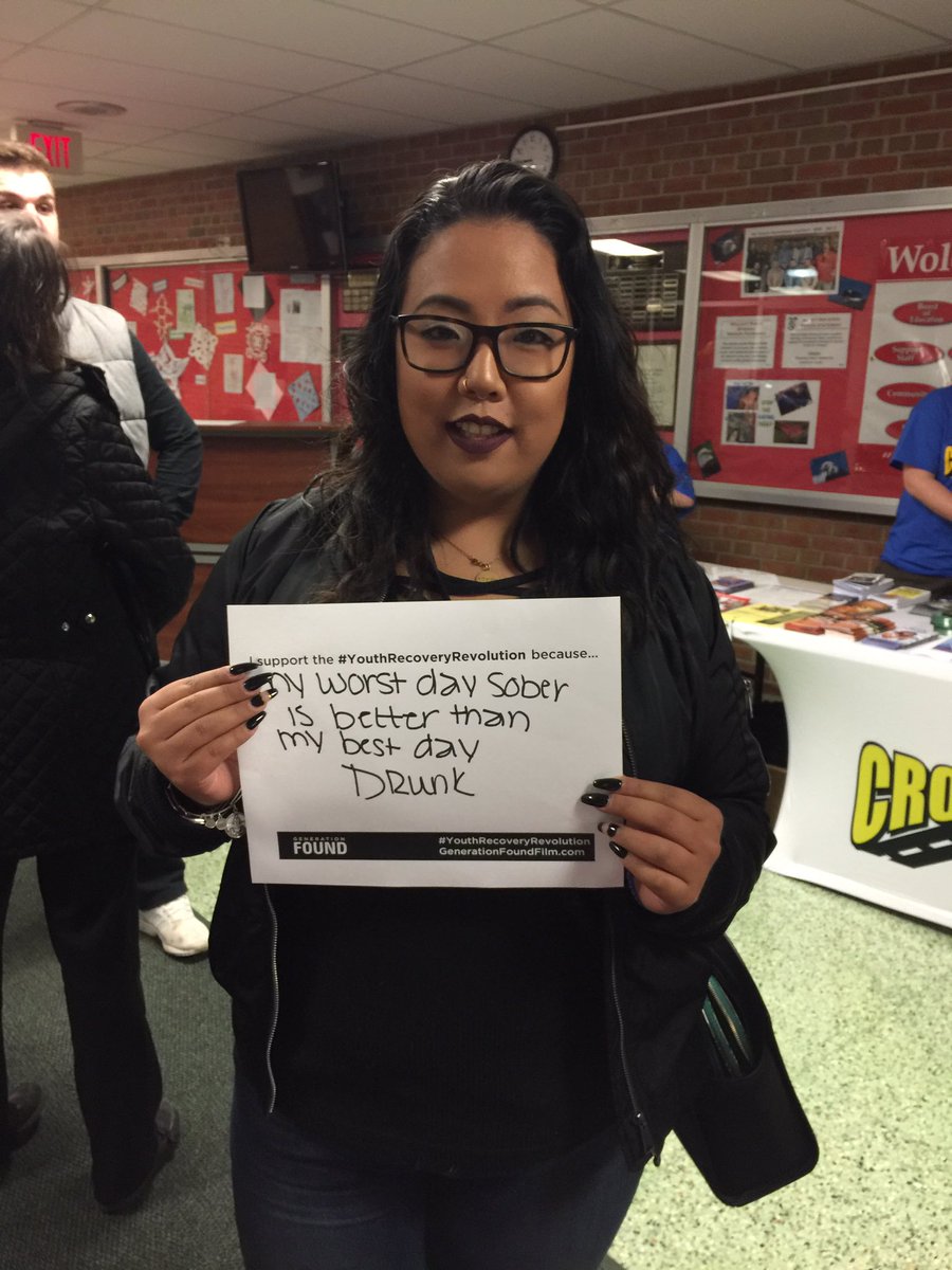 I'm joining the #YouthRecoveryRevolution because my worst day sober is better than my best day drunk." 🎥 #GenerationFoundFilm #HelpJustOne