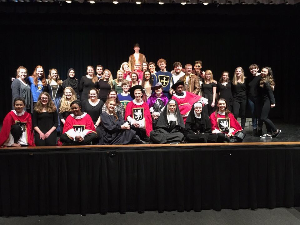 TCDramaClub's tweet photo. Today we had our last showing of Three Musketeers and bid farewells to many seniors. Bittersweet.❤️ https://t.co/4JkIYR1sLF