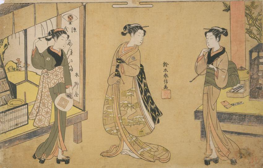 明治 金工 清信 安珍銅 江戸美人図 明治金工 清信 江戸美人図 金銀