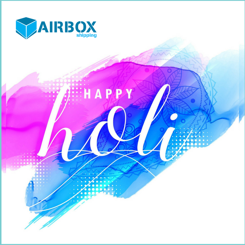 airboxshipping's tweet photo. On the auspicious occasion of Holi, let us pray to God to shower us with admiration and stay away from envy. Happy Holi....  #AirboxShipping https://t.co/0P12Pd7lJA