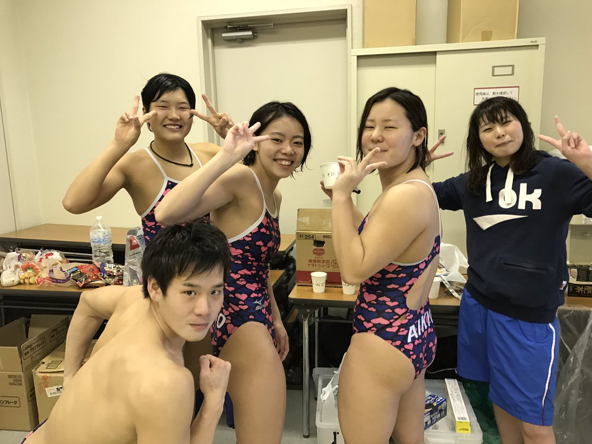 愛知教育大学水泳部 Ar Twitter 鈴鹿合宿スタートしました 午前練おわりの5人です たくさん食べて 午後も頑張りましょう
