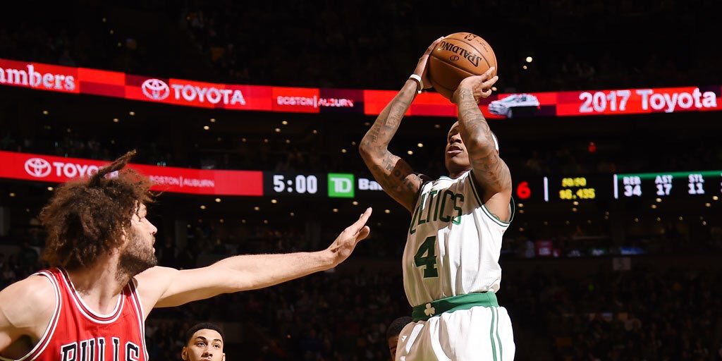 17xNBAChamps's tweet image. Isaiah Thomas (@Isaiah_Thomas) moves into 37th on #Celtics all-time assists list with 1,004 today, passing Kevin Gamble (@CoachGamble).