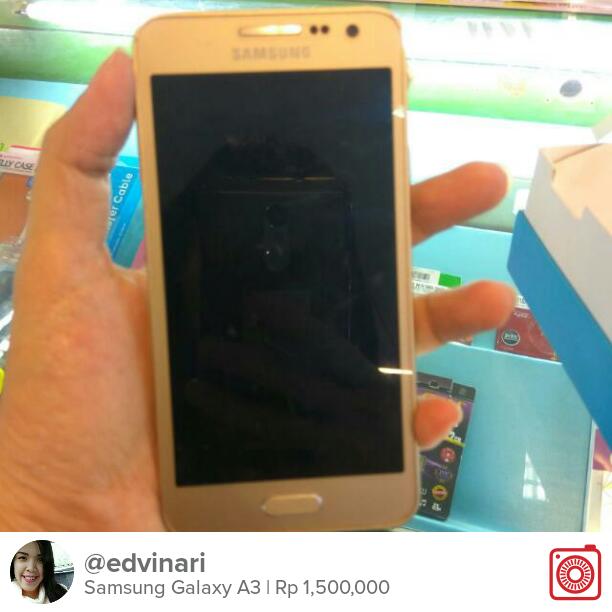 Selling Samsung Galaxy A3 Rp 1,500,000 carousell.com/p/94333686 #carousell <a href="/carousell_id/">Carousell Indonesia</a>