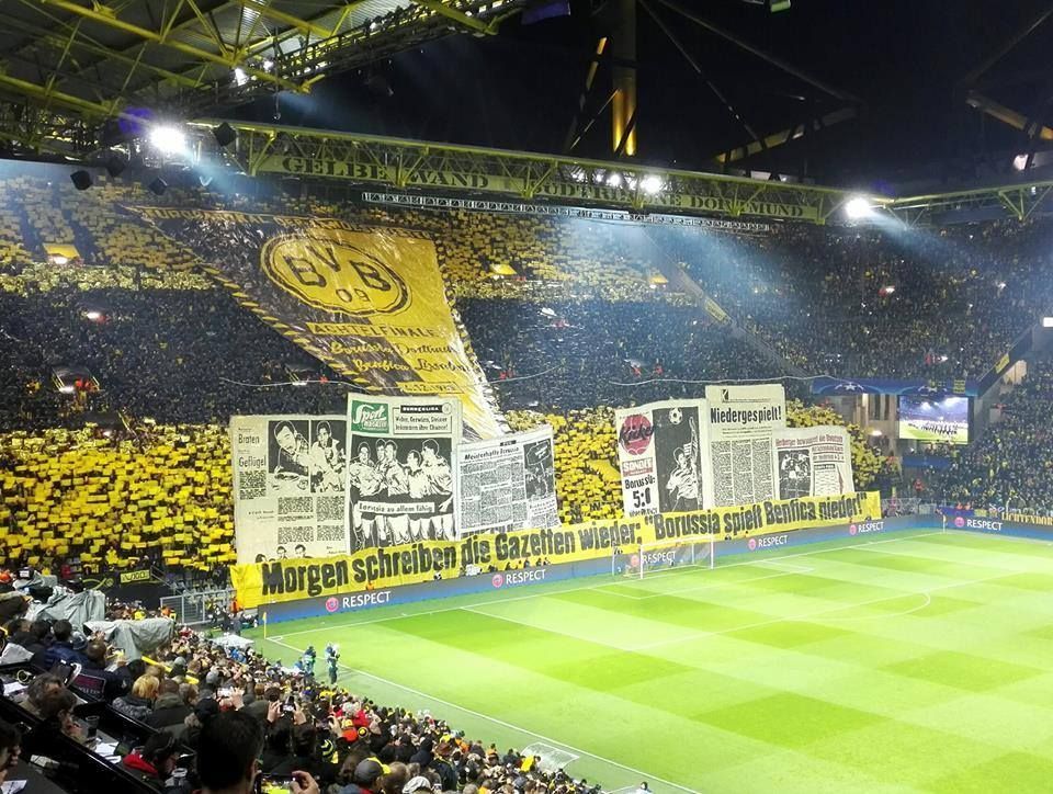 Footballfunnys On Twitter Dortmund S Yellow Wall Tifo And A Season Ticket Is Around 200