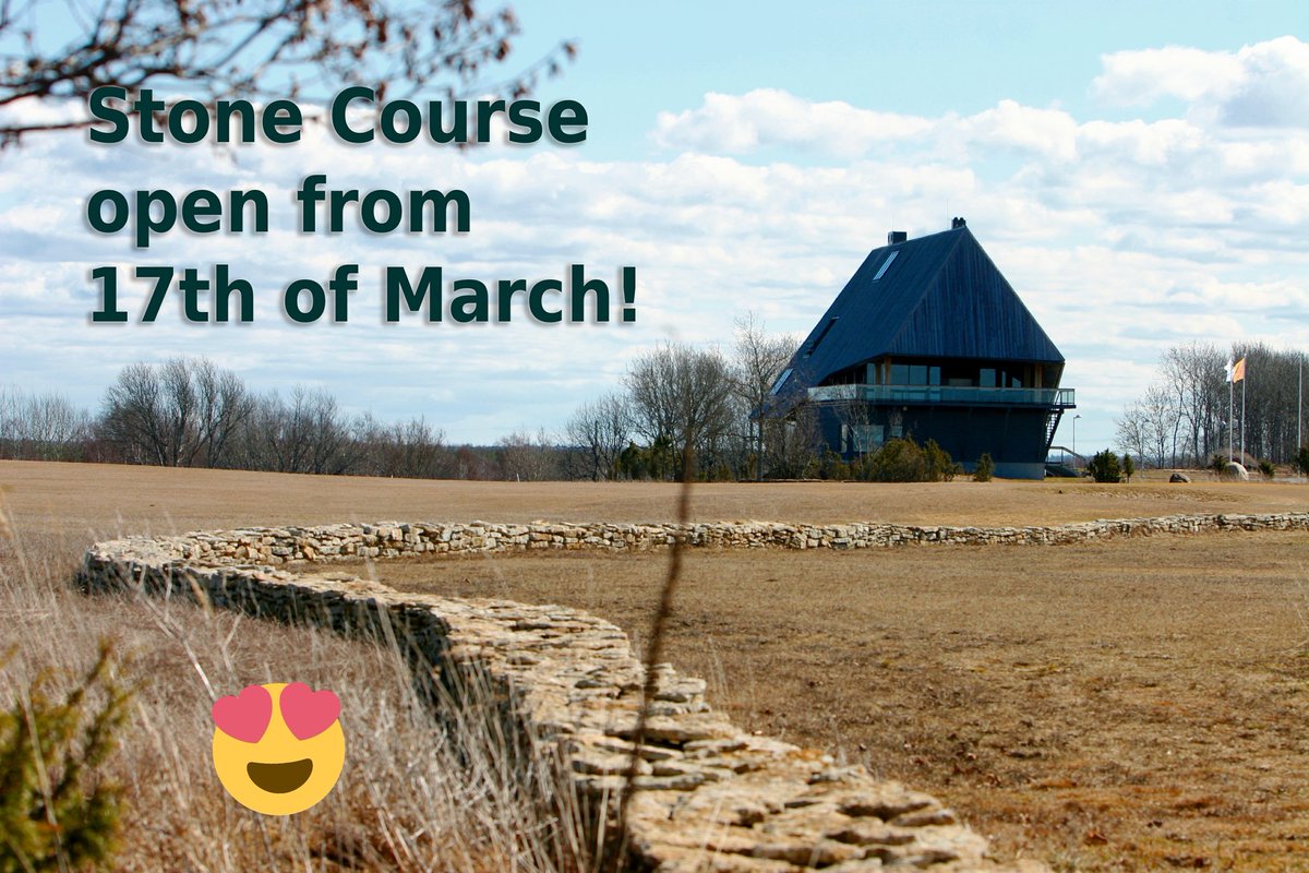 estoniangolf's tweet photo. Golf season in Estonia 🇪🇪 will open this Friday! Welcome to play our #StoneCourse with summer greens, unlimited daily play is 35€ in March https://t.co/7EfGP5h5oP