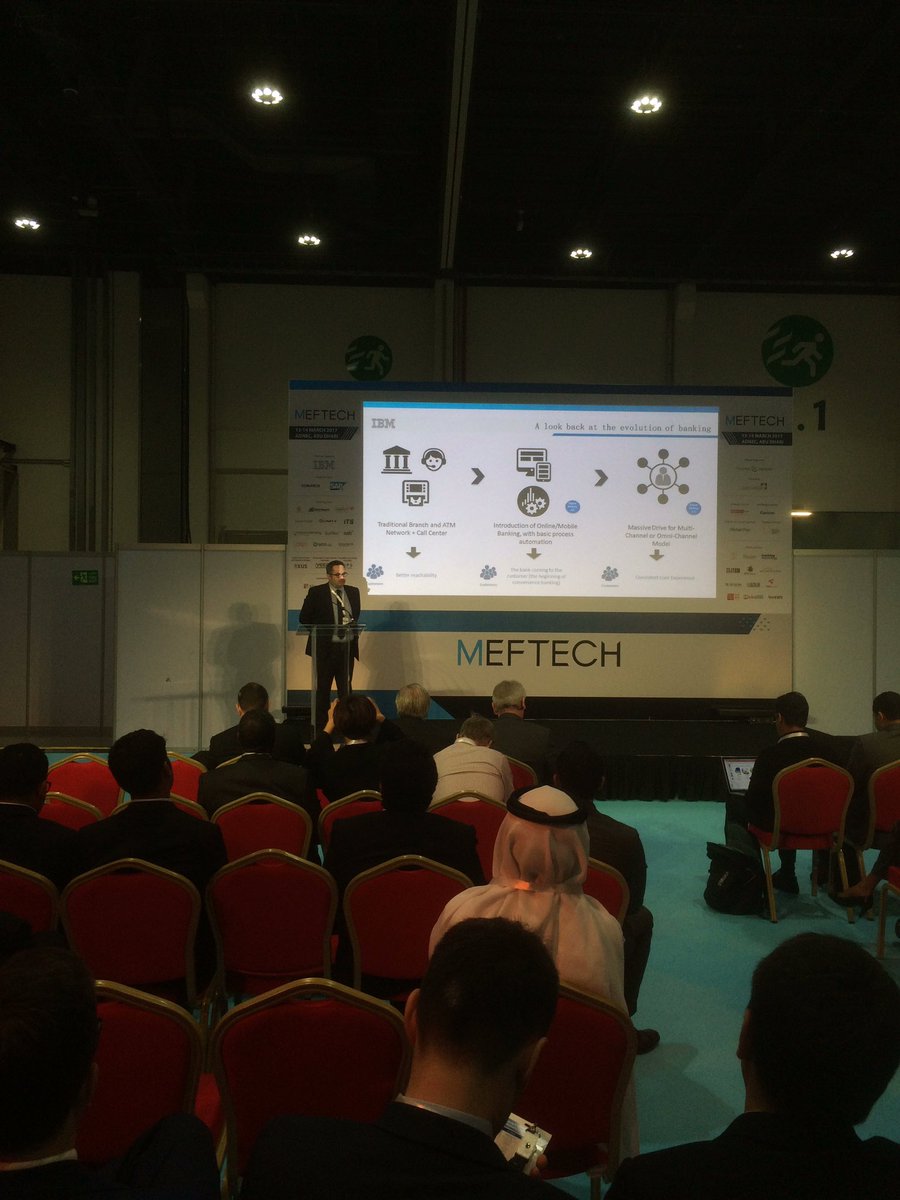 <a href="/IBMMEA/">IBM MEA</a> #MEFTECH Julien is up on stage - convenience banking is here...