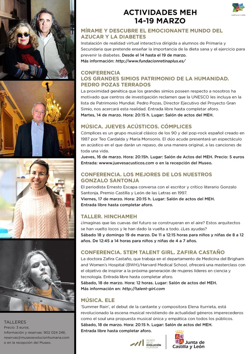 ¡Aquí tenéis las propuestas para esta semana!. ¡Infórmate! #MEHmola #Burgos