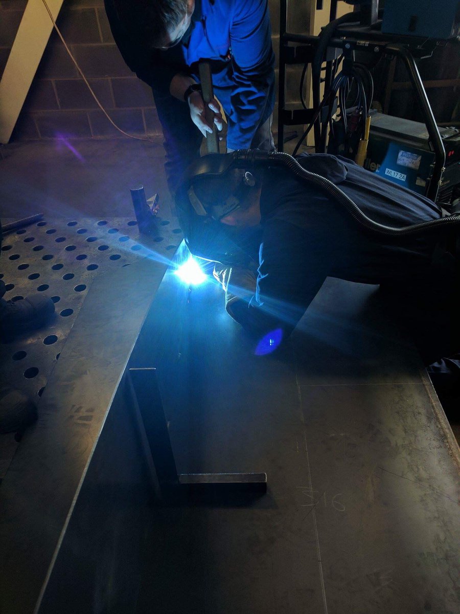 TeamTurret_'s tweet photo. Progress update: more steel has been cut for the bow section of the ship. Progress is good and we are still firmly on target! #TeamTurret https://t.co/U3vJrth9bC