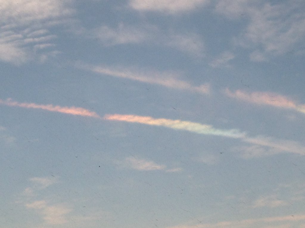 Rainbow clouds seen in braamfontein. <a href="/CityofJoburgZA/">City of Joburg</a>