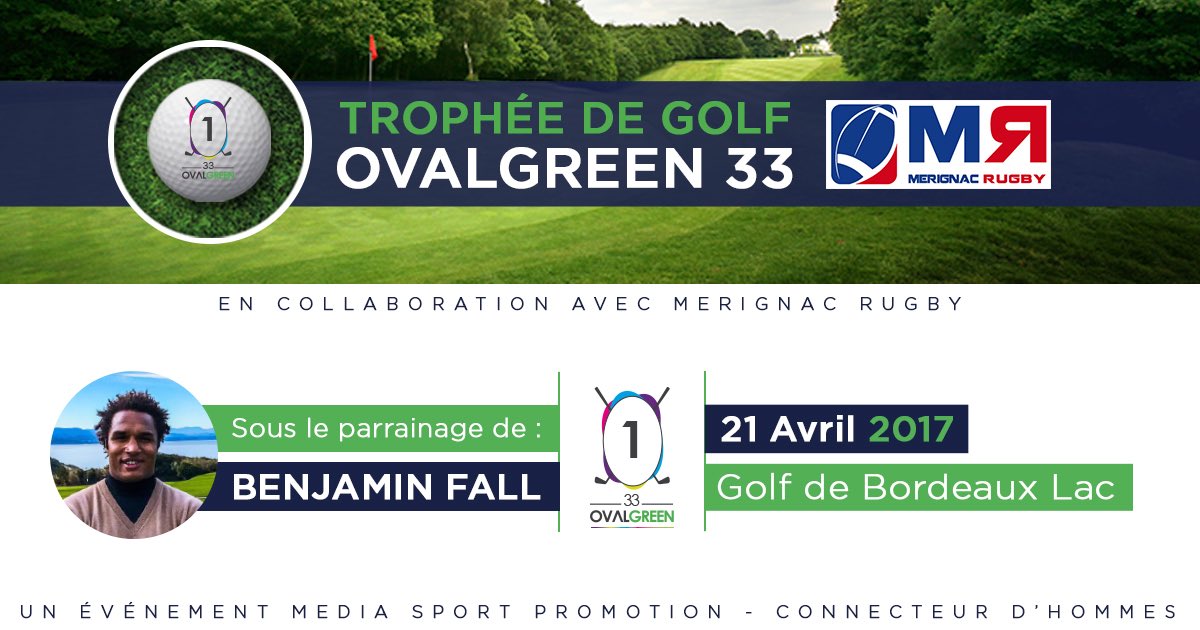 AgenceMSP's tweet photo. OVALGREEN étape 1 
En partenariat avec Le club de Merignac Rugby. Le 21 avril Golf Bordeaux Lac.Impatients! 
@ASMerignacRugby @BenjaminFall https://t.co/5kXG4SfrcG