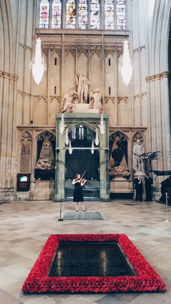 Sound checking at Westminster Abbey <a href="/wabbey/">Westminster Abbey</a> this morning with the <a href="/BBC/">BBC</a> for the Royal Commonwealth Service!