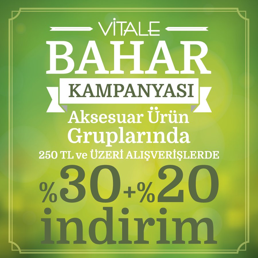 evdemavitale's tweet photo. #pazartesi  Vitale aksesuarlarına bahar kampanyası geldi ! Ayrıntılar için : https://t.co/PpaEWWUGMT https://t.co/iZQFzYxKcH
