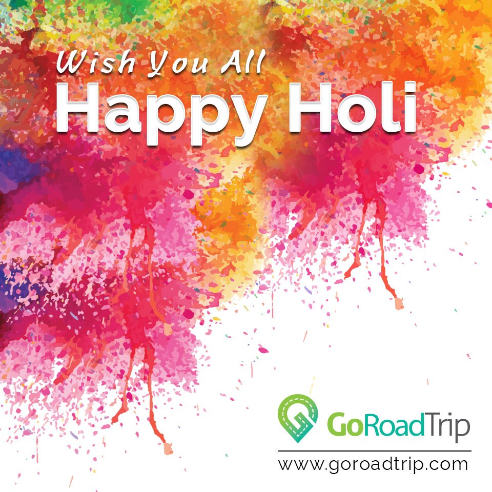 goroadtrip_ind's tweet image. Enjoy the spirit of the colorful festival
Happy Holi

#Holi #Holi2017