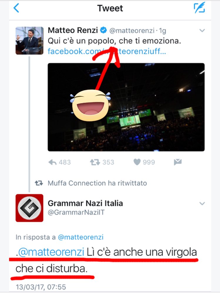 AleAntonelli85's tweet photo. E niente #renzi vede cose che non ci sono ma sopratutto aggiunge cose che non servono. #linguotto #Consip #fuffaPD https://t.co/4z4mLJEE2s