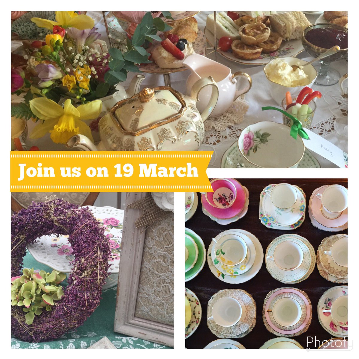 Vintage_TP's tweet photo. @LymmCakes a crafting afternoon making a spring wreath followed by an afternoon tea. Would you be interested? https://t.co/74GdnjL7PO