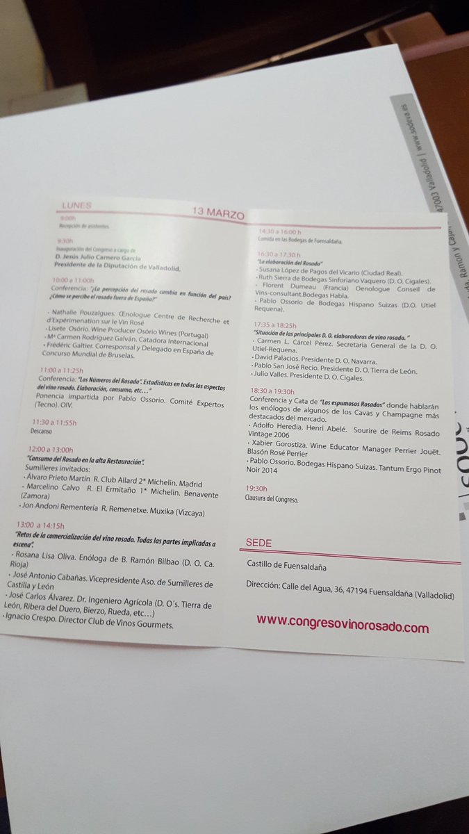 vitisvelado's tweet photo. Arrancamos el #ICongresoDeVinoRosado en @DOCigales para mejorar el #CanallaRose #CyL #vino #rosado #clarete #wine #winelover #vine #rose https://t.co/tpNuLSolPz