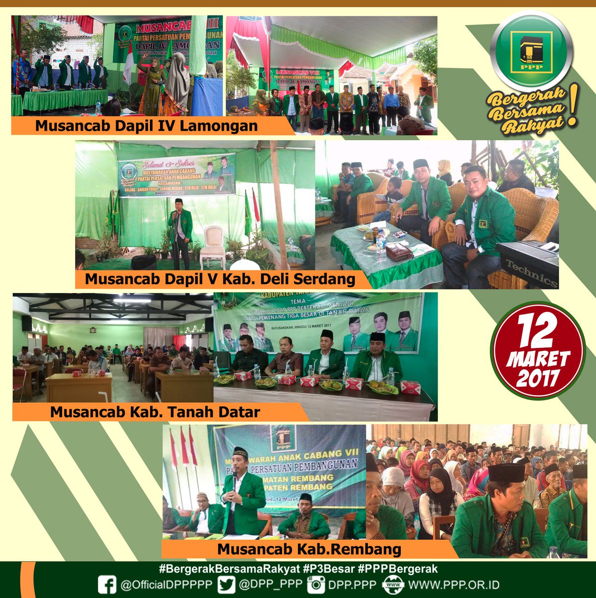 Bergerak terus melaksanakan Musancab, memperkuat Kaderisasi utk 3 Besar PPP di tahun 2019
Cc: <a href="/DPP_PPP/">DPP PPP</a> 
#PPPBergerak