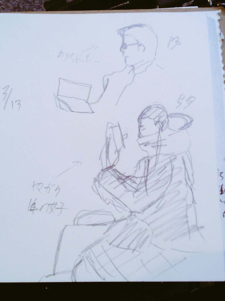 伊藤潤二さんが最近の若い人はクロッキーで一筆描きをぜひともやってもらいたいと言っていたので挑戦したけどやっぱ難しいッスね 