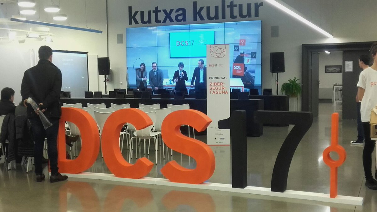 S21sec's tweet photo. Comienza #cybersec2017 en Donostia, un evento para todos los perfiles de la sociedad y organizado por S21sec https://t.co/66gap0sR8z