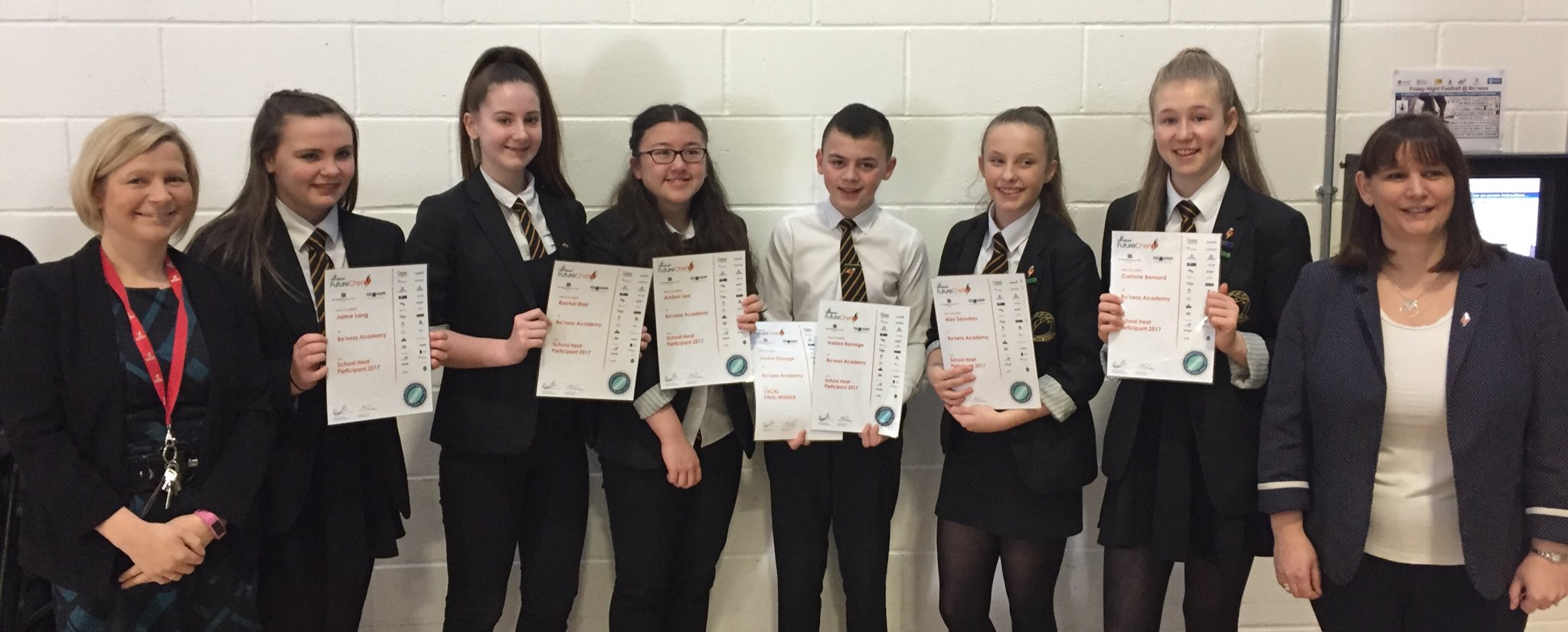 Bo'ness Academy on Twitter "And here are our winners from SBFutureChef competition. Well done