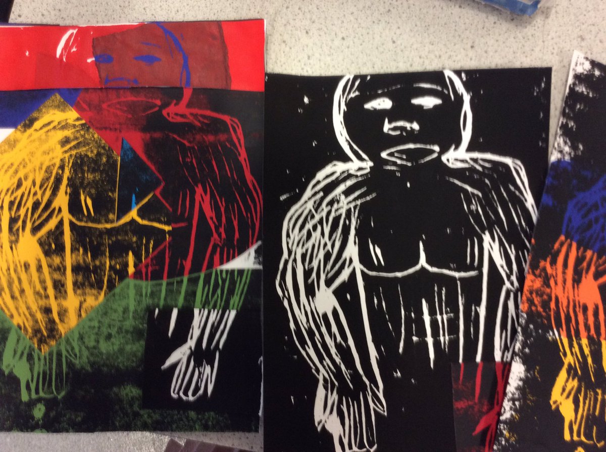 Compton_Artdept's tweet photo. Some examples from the recent printmaking workshop that A level art. https://t.co/EbJ3vZmHOa
