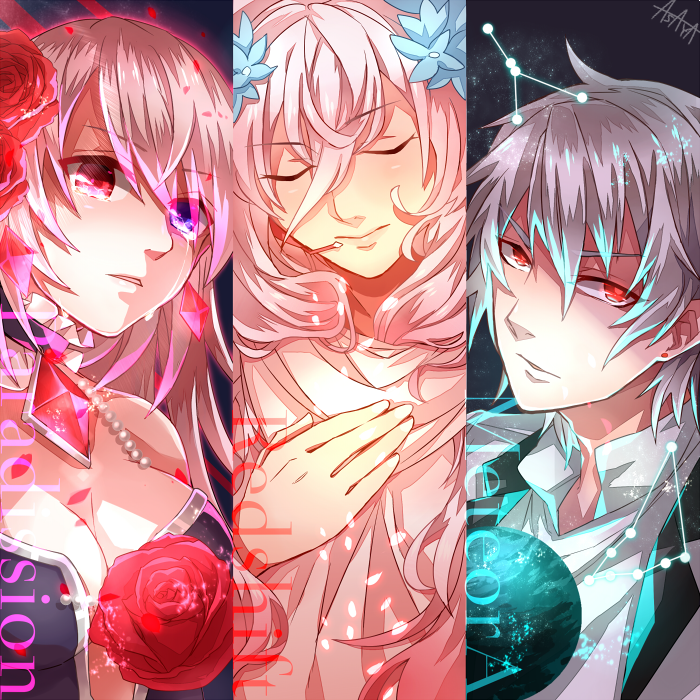 「MUSECA KAC決勝曲組(Paradission Redshift Mete」|アサヤのイラスト