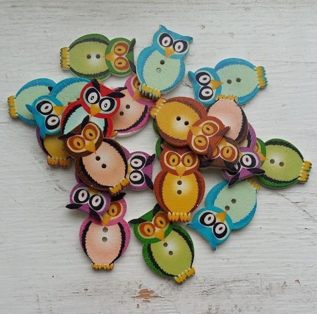 BritishCrafting's tweet image. Twit twoo!  These are just the cutest buttons! by @OhButtonMe buff.ly/2mVZnLo #folksy #britcraft