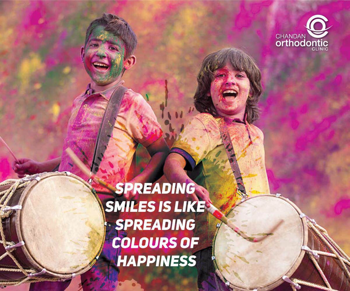 Happy Holi Chandan Orthodontics &amp; Superspeciallity Clinic. ..For more info visit chandanorthodonticssuperspeciality.com/bizFloat/58c66…