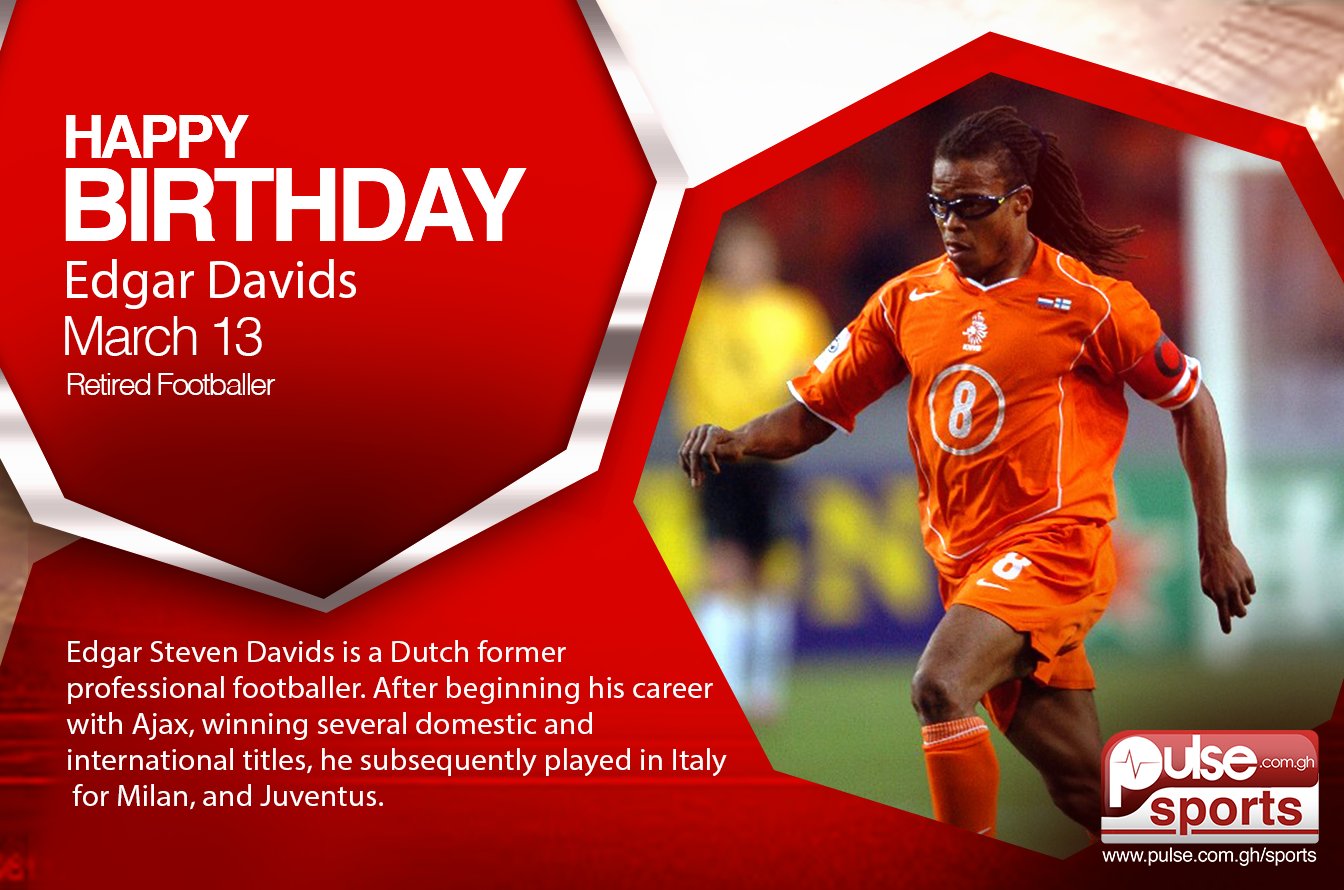 Happy birthday to former Netherlands national team and Juventus star, Edgar Davids. 