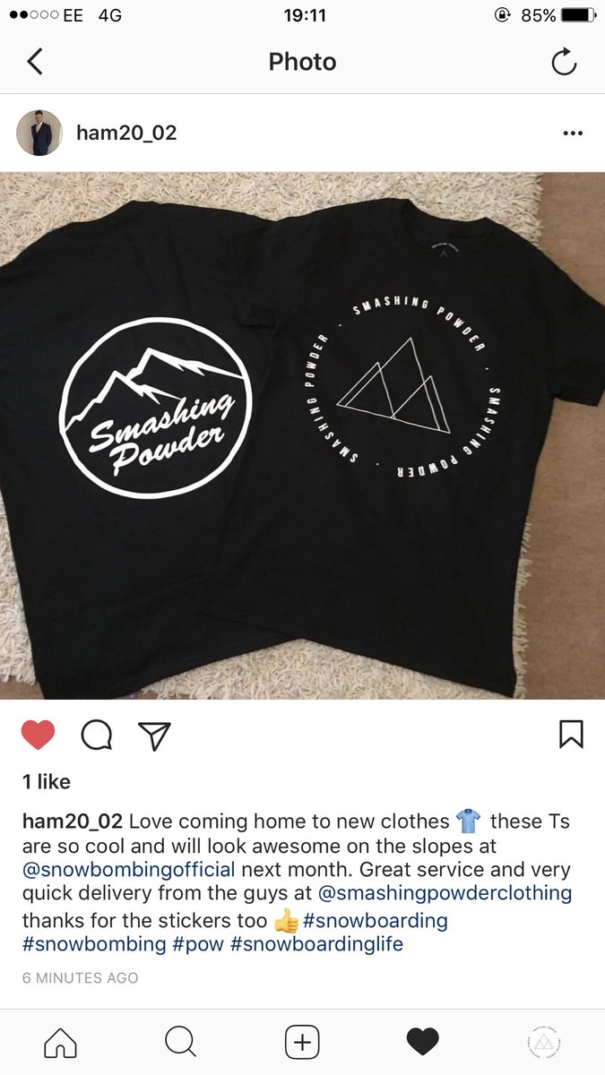 Love seeing this! Smashingpowderclothing.bigcartel.com #smashingpowder #smashingpowderclothing #snow #snowboarding #snowboard #snowday #ski #skiing