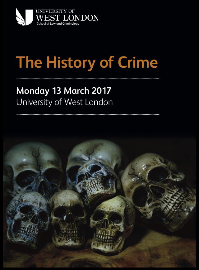 UWL_SLC's tweet photo. Looking forward to today's international History of Crime Symposium at #UWL School of Law &amp; Criminology https://t.co/X8cDBzGZkq