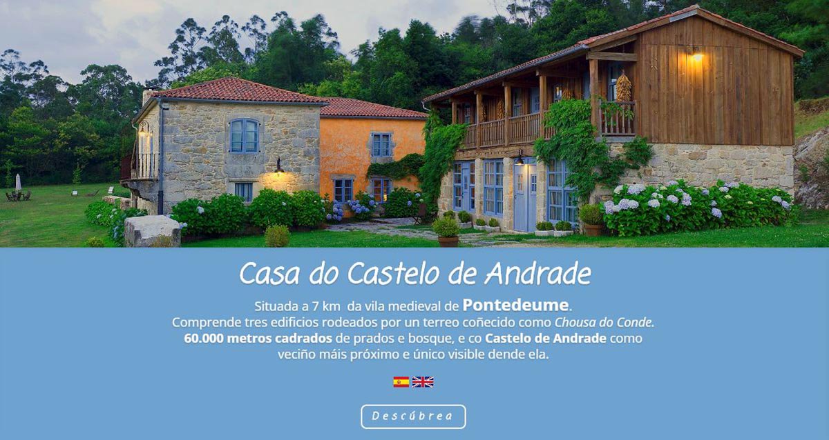 FLOPSestudio's tweet photo. ACABAMOS DE ESTRENARLA... https://t.co/9nNotPKlbB nueva web, totalmente renovada, Casa do Castelo de Andrade. #TurismoRural en #Pontedeume https://t.co/kJMRmP8D2b
