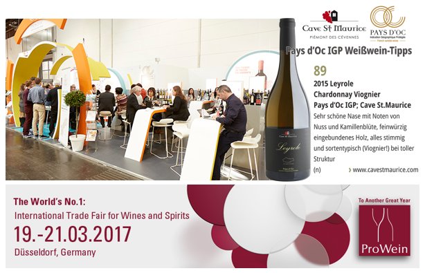 CaveStMaurice's tweet photo. Meet Us at Prowein 2017!!! @PaysdocIGPwines @CaveStMaurice @CoopdeFrance https://t.co/asI8Jl5bxd
